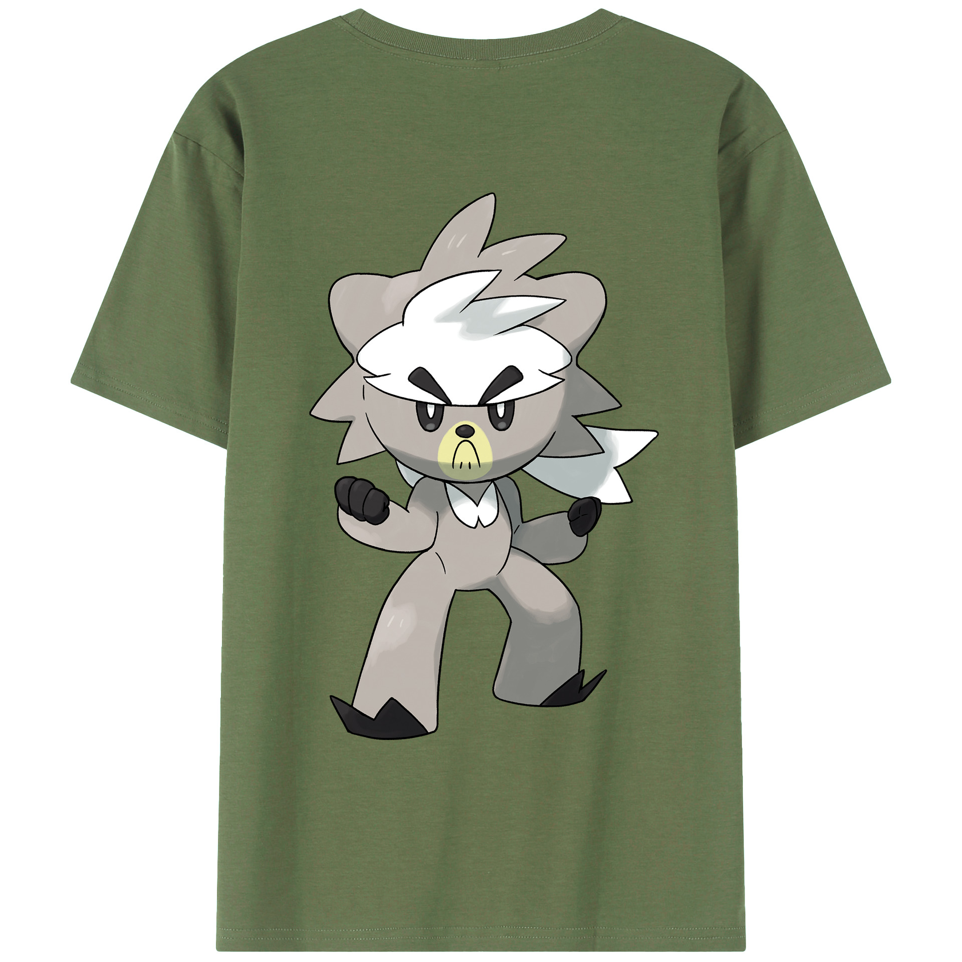 （画像用） ポケットモンスター Pokémon 綿100％ メンズ半袖Tシャツ（バックプリント） 通気性